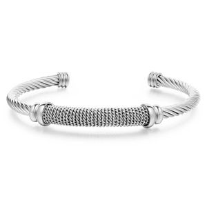 Silver Cable Bangle
